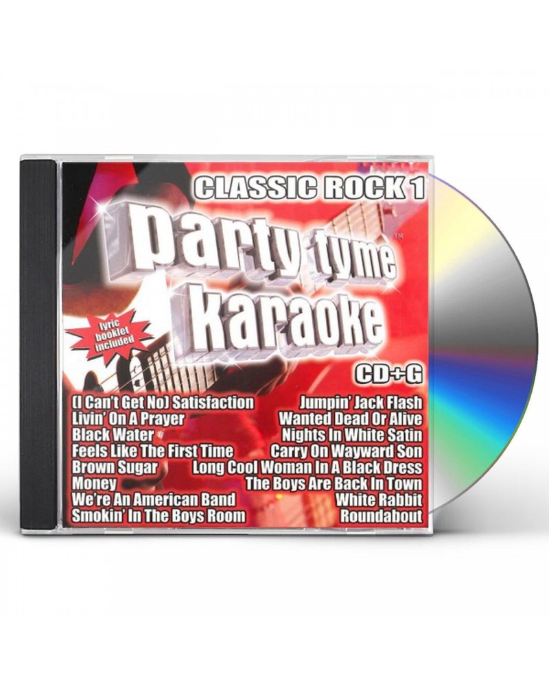 Party Tyme Karaoke Classic Rock 1 (16-song CD+G) CD $8.93 CD