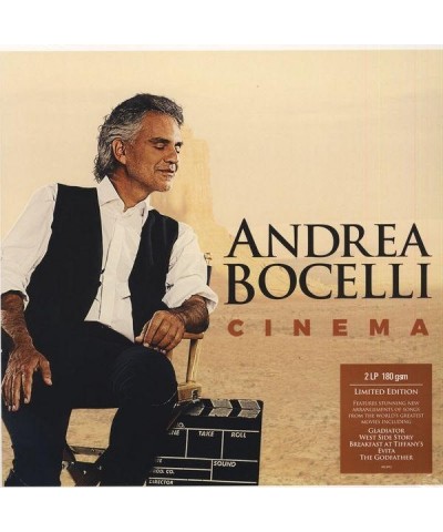 Andrea Bocelli CINEMA (LIMITED) Vinyl Record $5.18 Vinyl