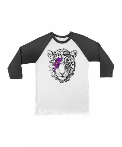 Music Life 3/4 Sleeve Baseball Tee | Glam Rock Leopard Shirt $5.40 Shirts