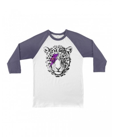 Music Life 3/4 Sleeve Baseball Tee | Glam Rock Leopard Shirt $5.40 Shirts