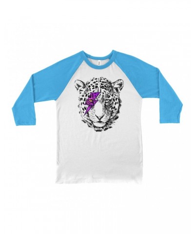 Music Life 3/4 Sleeve Baseball Tee | Glam Rock Leopard Shirt $5.40 Shirts