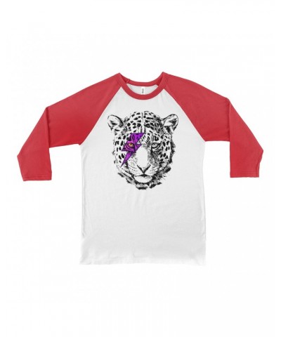 Music Life 3/4 Sleeve Baseball Tee | Glam Rock Leopard Shirt $5.40 Shirts