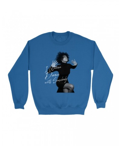 Whitney Houston Sweatshirt | I Wanna Dance With Somebody Script Design Sweatshirt $8.60 Sweatshirts