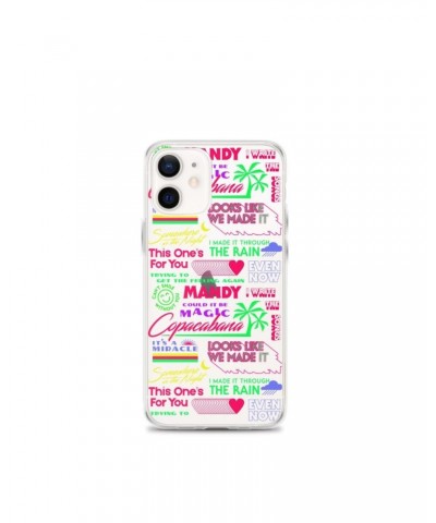 Barry Manilow MANILOW Neon Song Titles white iPhone Case $16.54 Phone