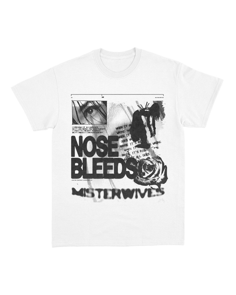 MisterWives Nosebleeds White Tee $10.07 Shirts