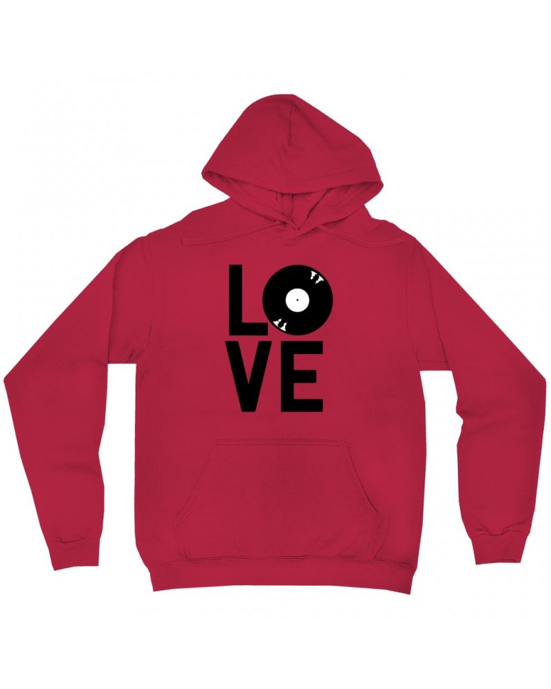 Music Life Hoodie | Love Is Vinyl Hoodie $4.94 Sweatshirts