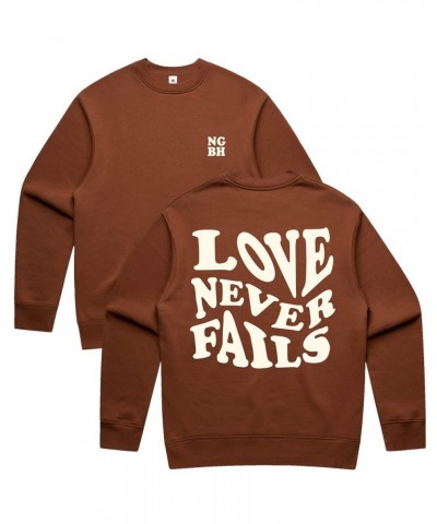 Natalie Grant Love Never Fails Crewneck - Clay $3.20 Sweatshirts