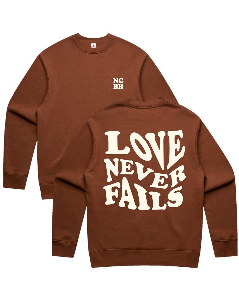 Natalie Grant Love Never Fails Crewneck - Clay $3.20 Sweatshirts