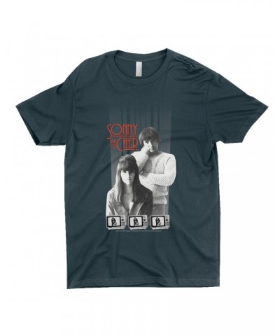 Sonny & Cher T-Shirt | Mod TV Black And White Image Shirt $7.01 Shirts