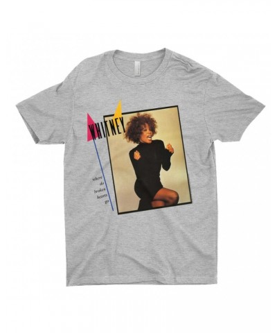 Whitney Houston T-Shirt | Where Do Broken Hearts Go Album Cover Design Shirt $7.66 Shirts