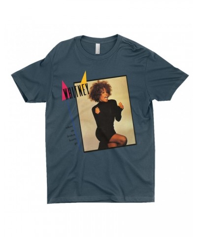 Whitney Houston T-Shirt | Where Do Broken Hearts Go Album Cover Design Shirt $7.66 Shirts